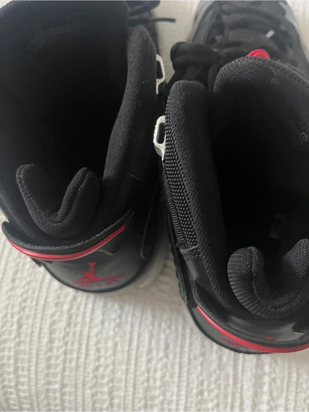 Nike Air Jordan 6 Rings Men's Basketball Shoes - Black/Red size 12